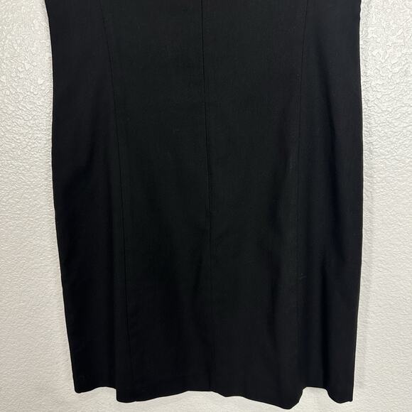 Vintage Y2K Gap Dress Women Size 1 Small Black Sheath Mini Office Siren Career - Picture 7 of 10